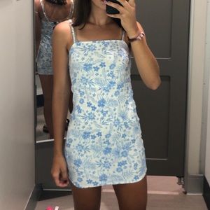 NWT Wild Fable Blue and White Floral Dress